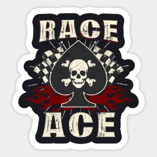 Race Ace Biker Gift Sticker